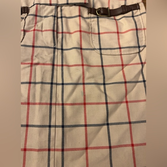 Plaid Skirt with Belt Accents - Picture 6 of 6